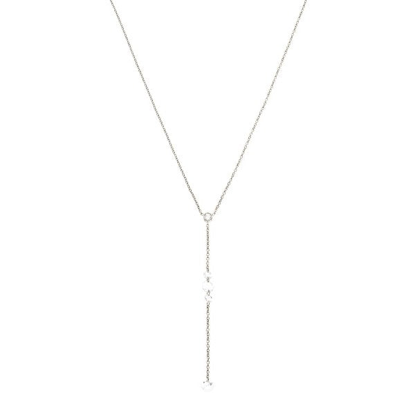 SETHI COUTURE 18K White Gold Cien 4 Stone White Diamond Necklace