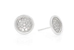 Load image into Gallery viewer, Silver Classic Dish Stud Earrings

