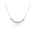 Load image into Gallery viewer, 18K Yellow Gold Diamond Graduated Hexagon Necklace