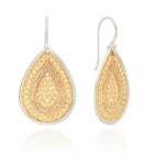 Load image into Gallery viewer, ANNA BECK Contrast Dotted Teardrop Earrings - Gold
