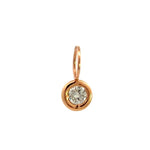 Load image into Gallery viewer, 18K Rose Gold Diamond Bezel Charm / Pendant