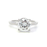 Load image into Gallery viewer, 14K White Gold Round Solitaire Ring