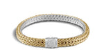 Load image into Gallery viewer, JOHN HARDY Classic Chain 18K Gold & Silver Reversible Diamond Icon Bracelet