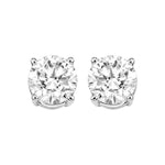 Load image into Gallery viewer, 14K White Gold Natural Diamond Stud Earrings 0.75cttw