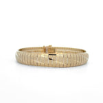 Load image into Gallery viewer, ESTATE 14K Yellow Gold Diamond Cut Omega Bracelet