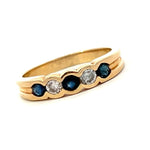 Load image into Gallery viewer, Sapphire and Diamond Ring