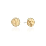 Load image into Gallery viewer, Hammered Stud Earrings - Gold
