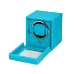 Load image into Gallery viewer, WOLF Cub Single Watch Winder With Cover - Turquoise