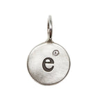 Load image into Gallery viewer, HEATHER B. MOORE Initial "e" Silver Charm