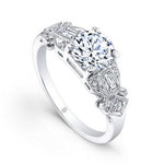Load image into Gallery viewer, BEVERLY K 18K White Gold Vintage Diamond Engagement Ring - Final Sale
