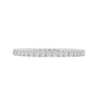 Load image into Gallery viewer, SPARK CREATIONS 18K White Gold Diamond Eternity Band