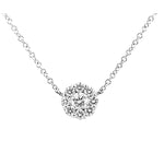 Load image into Gallery viewer, Diamond Cluster Necklace