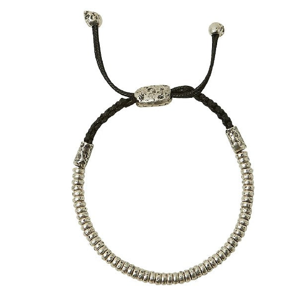 JOHN VARVATOS Simit Sterling Silver Slider Bracelet, Beaded Rondelle