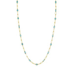Load image into Gallery viewer, SLOANE STREET 18K Yellow Gold Mixed Shape Blue Topaz Necklace