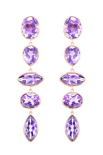Load image into Gallery viewer, ETHO MARIA Amethyst Drop Earrings