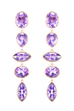 Load image into Gallery viewer, ETHO MARIA Amethyst Drop Earrings