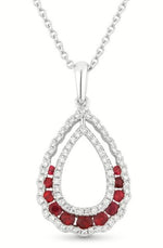 Load image into Gallery viewer, Ruby and Diamond Necklace
