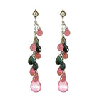 Load image into Gallery viewer, 14K White Gold Topaz Waterfall Earrings- FINAL SALE