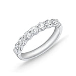 Load image into Gallery viewer, MEMOIRE 18K White Gold Petite Prong Diamond Wedding or Anniversary Band
