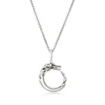 Load image into Gallery viewer, JOHN HARDY Naga Sapphire Circle Pendant