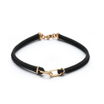 Load image into Gallery viewer, WALTERS FAITH Saxon Rose Gold Double Link Napa Leather Bracelet