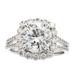 Load image into Gallery viewer, Diamond Halo Engagement Ring
