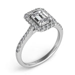 Load image into Gallery viewer, Halo Diamond Engagement Ring