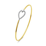 Load image into Gallery viewer, Two-Tone Diamond Bangle