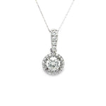 Load image into Gallery viewer, Diamond Halo Pendant