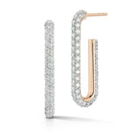 Load image into Gallery viewer, WALTERS FAITH Saxon Elongated Diamond Chain Link Earrings