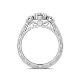 Load image into Gallery viewer, Platinum 3-Stone Engagement Ring