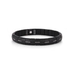 Load image into Gallery viewer, ROBERTO DEMEGLIO Men's Pura Black Diamond & Stretch Bracelet