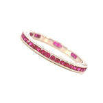 Load image into Gallery viewer, BEVERLY K 18K White Gold Ruby Eternity Band