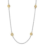 Load image into Gallery viewer, KATE MALLER Dusted Black + Gold Sunshine Station Necklace