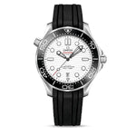 Load image into Gallery viewer, OMEGA Seamaster Diver 300M 42mm White Dial Black Strap