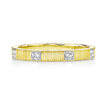 Load image into Gallery viewer, SLOANE STREET 18K Yellow Gold and Diamond Stackable Band