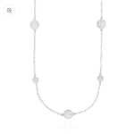 Load image into Gallery viewer, ANNA BECK Sterling Silver Long Dotted Station Necklace