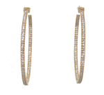 Load image into Gallery viewer, Gold Diamond Hoops
