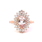 Load image into Gallery viewer, Morganite and Diamond Fashion Ring
