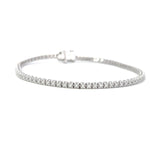Load image into Gallery viewer, 14K White Gold Diamond Tennis Bracelet 0.72cttw