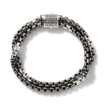 Load image into Gallery viewer, JOHN HARDY Men's Box Chain Bracelet, Dark Silver, 9.5mm
