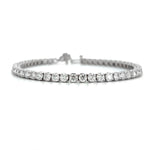 Load image into Gallery viewer, 14K White Gold Diamond Tennis Bracelet 7.00cttw