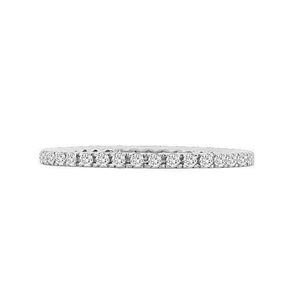 SPARK CREATIONS 18K White Gold Diamond Eternity Band