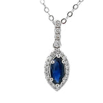 Load image into Gallery viewer, Sapphire and Diamond Pendant
