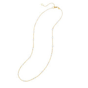 SETHI COUTURE 18K Yellow Gold Cien White Diamond Station Chain