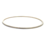 Load image into Gallery viewer, 14K White Gold Hammered Bangle Bracelet
