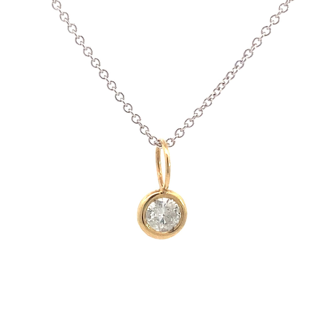 18K Yellow Gold Diamond Bezel Enhancer