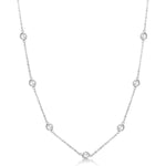 Load image into Gallery viewer, Diamond Station Necklace
