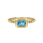 Load image into Gallery viewer, Swiss Blue Topaz Stackable Ring
