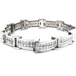Load image into Gallery viewer, Large Link Diamond Bracelet
